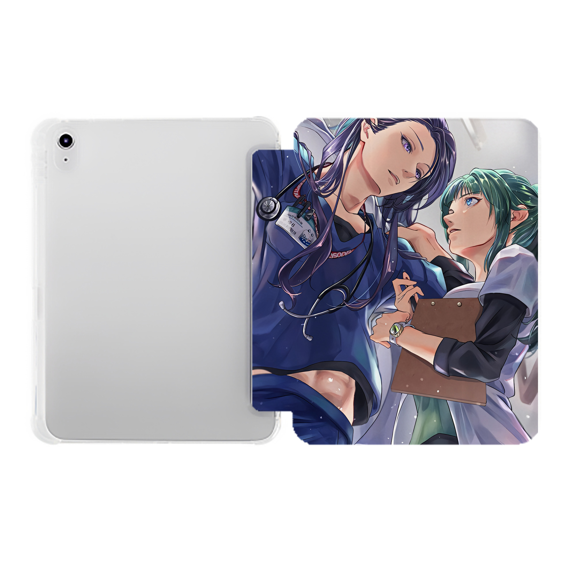 （画像用） 薬屋のひとりごと The Apothecary Diaries IPad ケース ペン収納付き 三つ折りスタンド PUレザー×シリコン 対応機種9.5/10.5/10.9インチ